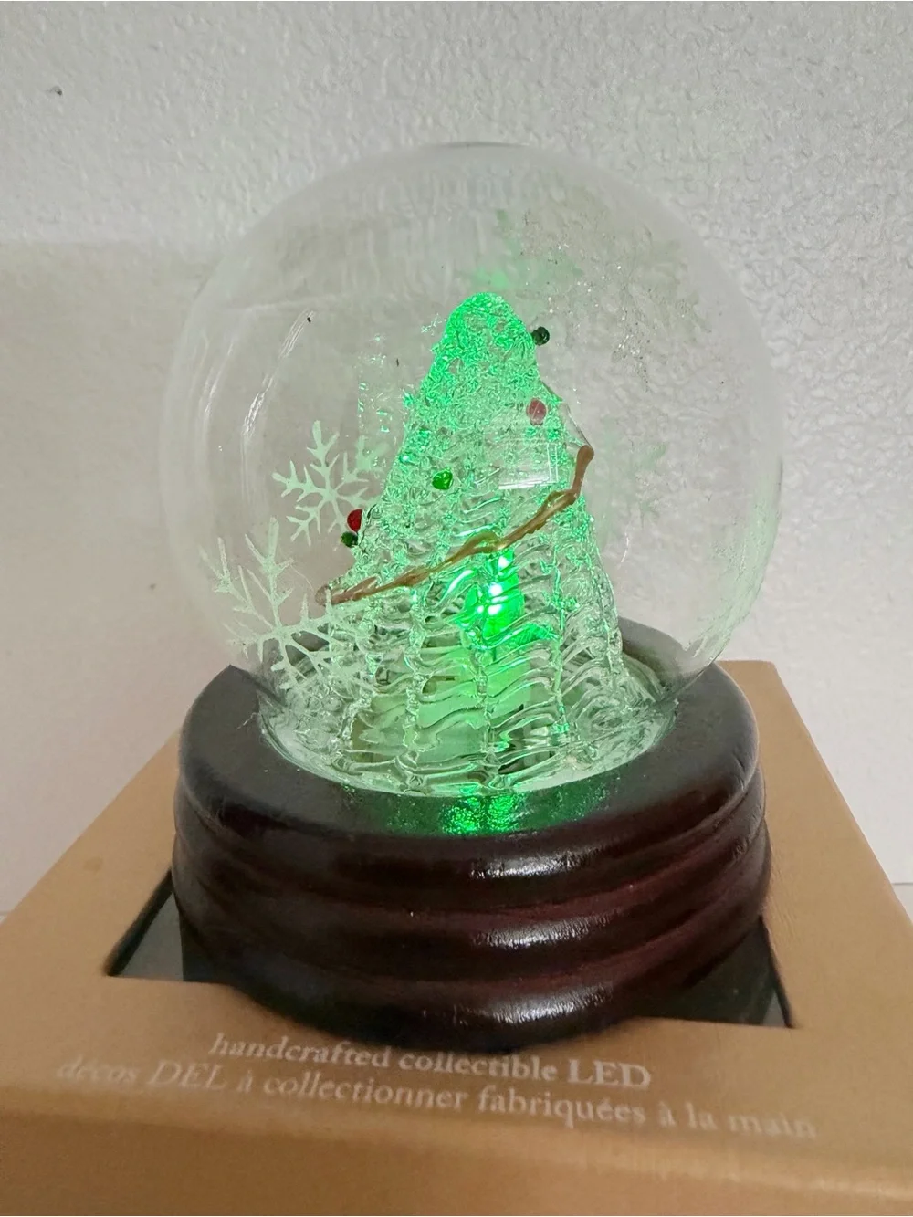Pier 1 Handcrafted LED Christmas Tree Globe